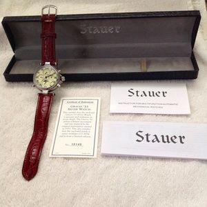 Men' s Silver Automatic Stauer Watch
